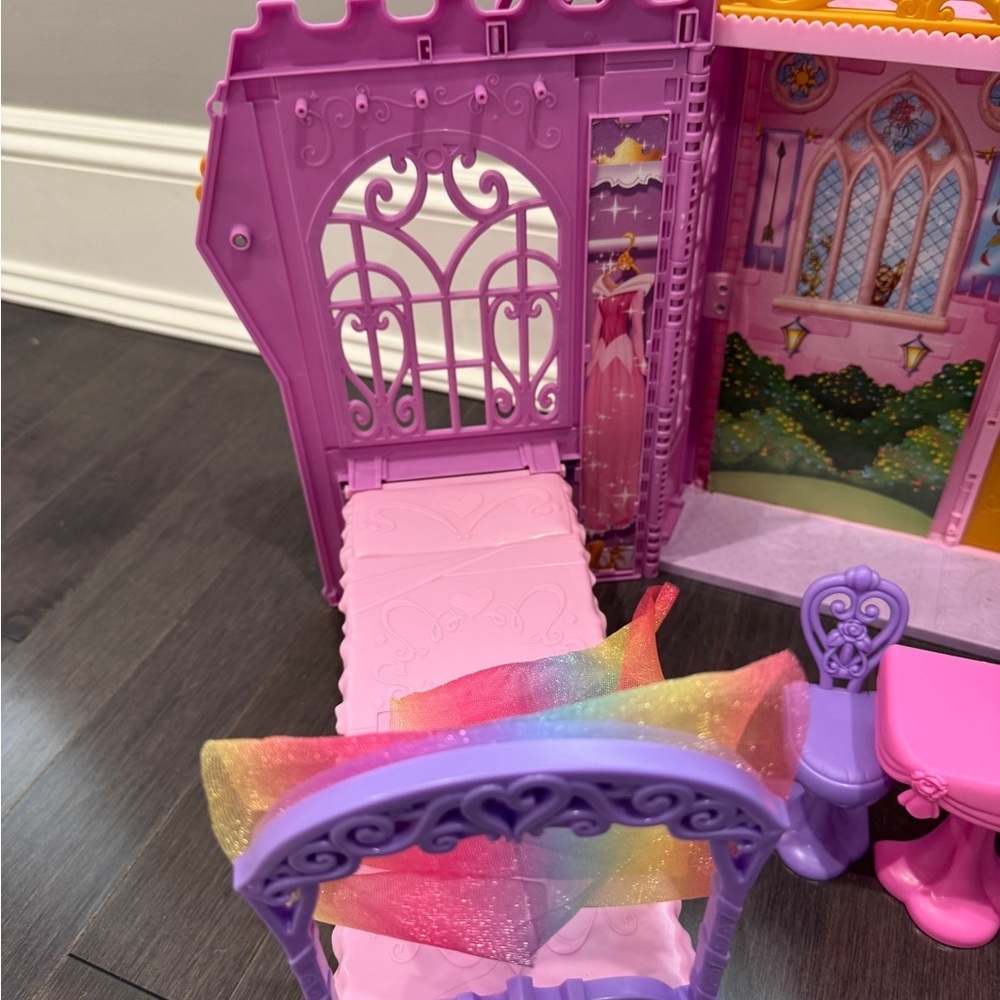 Disney Princess Fold N Go Celebration Castle Playset Toddler Kids Girls - Picture 2 of 10